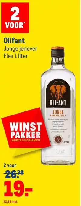 Makro Olifant longe jenever aanbieding