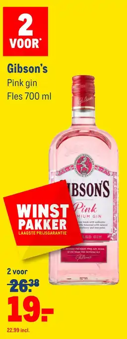 Makro Gibson's Pink qin aanbieding