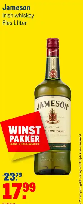 Makro Jameson Irish whiskey aanbieding