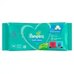 Trekpleister Pampers Fresh Clean Billendoekjes aanbieding