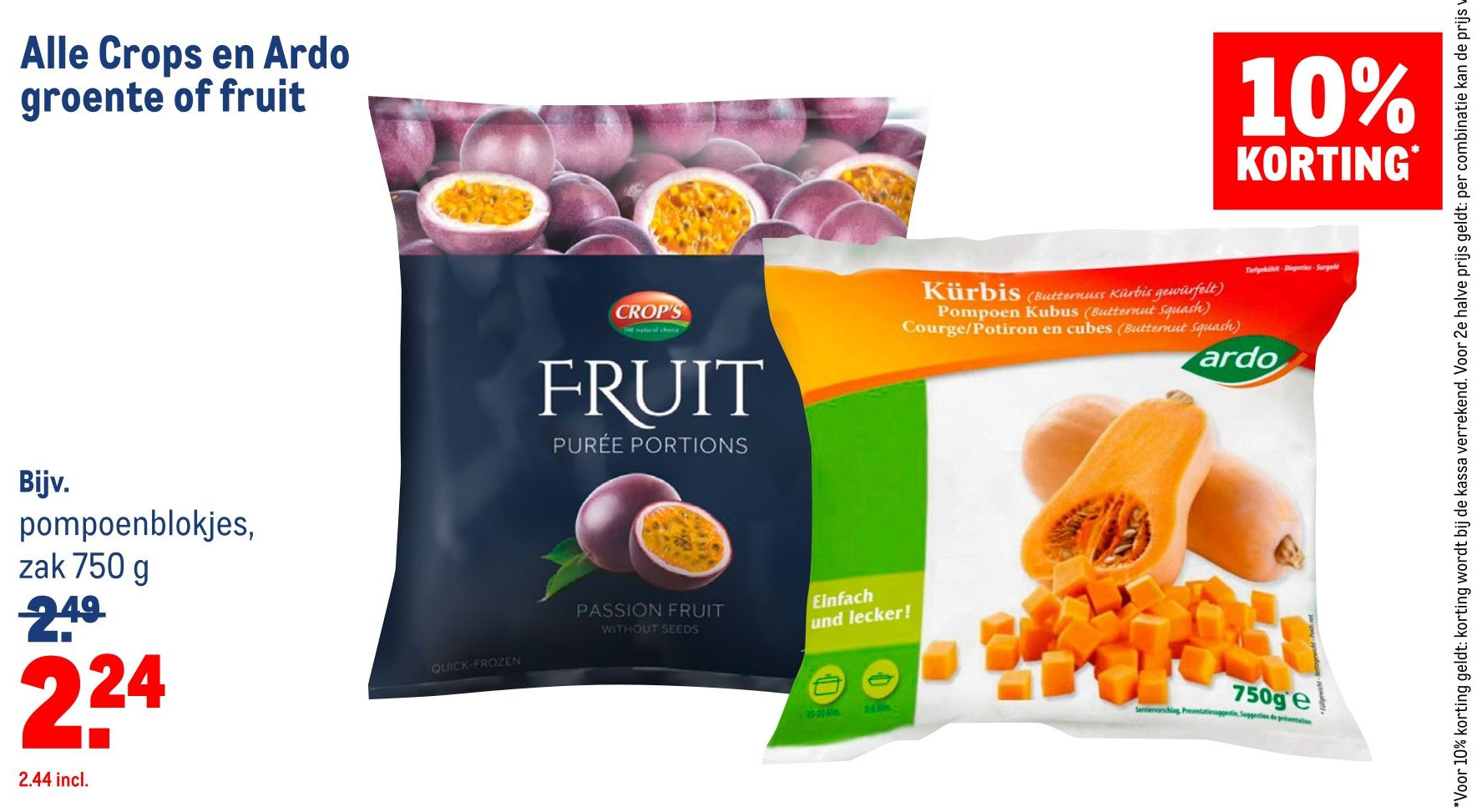 Alle Crops en Ardo groente of fruit aanbieding bij Makro