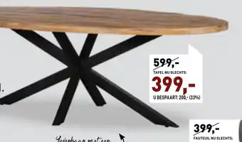 Paco Meubelen Tafel aanbieding