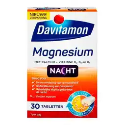 Trekpleister Davitamon Magnesium Nacht Tabletten aanbieding