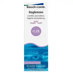 Trekpleister Bausch & Lomb -1.75 Zachte Daglenzen aanbieding