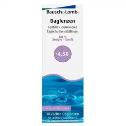 Trekpleister Bausch + Lomb -4.50 Zachte Daglenzen aanbieding