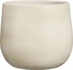 Intratuin Mica Decorations bloempot Sevilla crème D 27 H 24 cm aanbieding