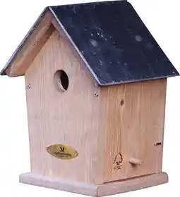 Intratuin Vogelbescherming Nederland vogelhuisje Minnesota leisteen 32 mm aanbieding