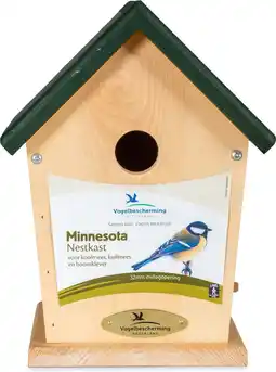 Intratuin Vogelbescherming Nederland vogelhuisje Minnesota 21,5 x 15,5 x 26,5 cm aanbieding