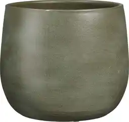 Intratuin Mica Decorations bloempot Sevilla groen D 7 H 12,5 cm aanbieding
