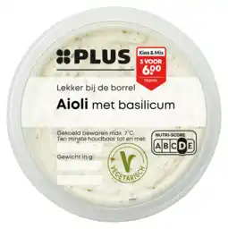 PLUS PLUS Aioli met basilicum aanbieding