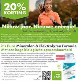 Gezond & Wel it's Pure Mineralen & Elektrolyten Formule aanbieding