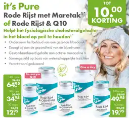 Gezond & Wel it's Pure Rode Rijst met Maretak of Rode Rijst & Q10 aanbieding