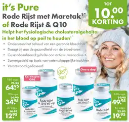 Gezond & Wel it's Pure Rode Rijst met Maretak of Rode Rijst & Q10 aanbieding