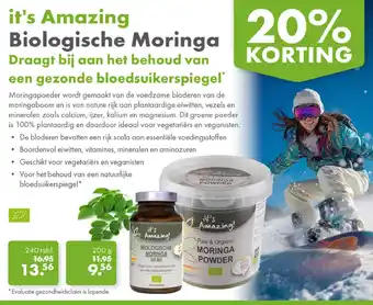 Gezond & Wel it's Amazing Biologische Moringa aanbieding