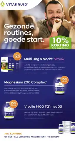 Gezond & Wel VITAKRUID Gezonde routines, goede start. aanbieding