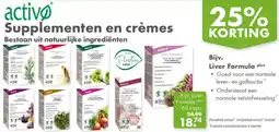 Gezond & Wel active Supplementen en crèmes aanbieding