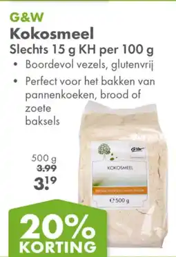 Gezond & Wel G&W Kokosmeel aanbieding