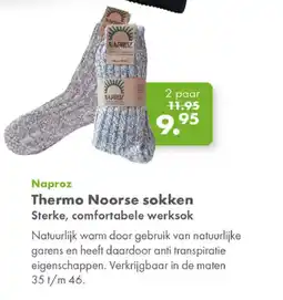 Gezond & Wel Naproz Thermo Noorse sokken aanbieding