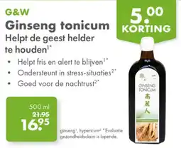 Gezond & Wel G&W Ginseng tonicum aanbieding