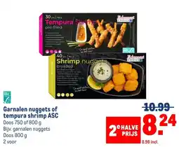 Makro Garnalen nuggets of tempura shrimp ASC aanbieding