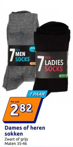 Action Dames of heren sokken aanbieding