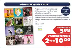 Huisdier Voordeelshop Kalenders en Agenda's 2026 aanbieding
