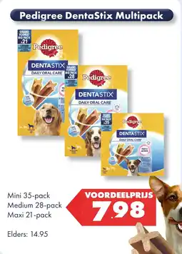 Huisdier Voordeelshop Pedigree DentaStix Multipack aanbieding