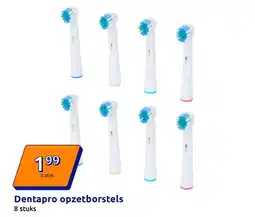Action Dentapro opzetborstels aanbieding