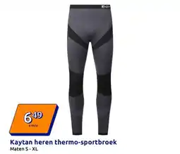 Action Kaytan heren thermo-sportbroek aanbieding
