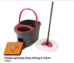 Action Vileda spinmop Easy Wring & Clean aanbieding