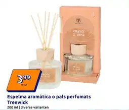 Action Espelma aromàtica o pals perfumats Treewick aanbieding