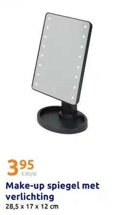 Action Make-up spiegel met verlichting aanbieding
