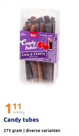 Action Candy tubes aanbieding