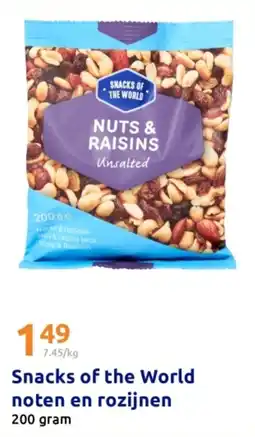 Action Snacks of the World noten en rozijnen aanbieding