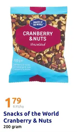 Action Snacks of the World Cranberry & Nuts aanbieding