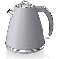 Bol.com Swan Waterkoker Retro Grijs 1.5 L aanbieding