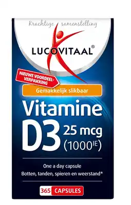 Etos Lucovit vit D3 25mcg (1000IE) 365 caps aanbieding
