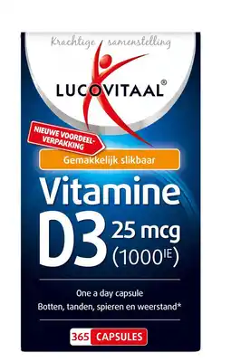 Etos Lucovit vit D3 25mcg (1000IE) 365 caps aanbieding