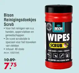 Enorm Bison Reinigingsdoekjes Scrub aanbieding