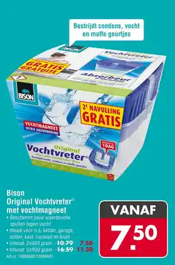 Enorm Bison Original Vochtvreter met vochtmagneet aanbieding