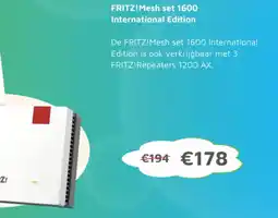 Digitotaal FRITZ!Mesh set 1600 International Edition aanbieding