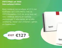 Digitotaal FRITZ!Mesh set 1600 International Edition aanbieding