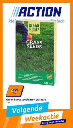 Action Green Boots speelgazon graszaad aanbieding