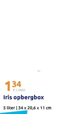 Action Iris opbergbox aanbieding