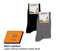 Action Pairz sokken aanbieding