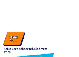 Action Satin Care scheergel Aloë Vera aanbieding