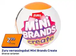 Action Zuru verrassingsbal Mini Brands Create aanbieding