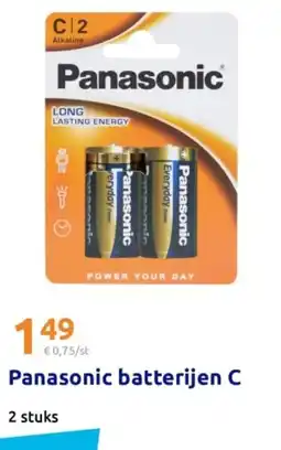 Action Panasonic batterijen C aanbieding