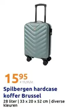 Action Spilbergen hardcase koffer Brussel aanbieding