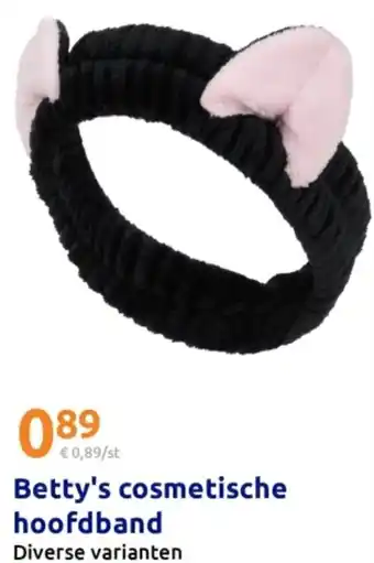 Action Betty's cosmetische hoofdband aanbieding